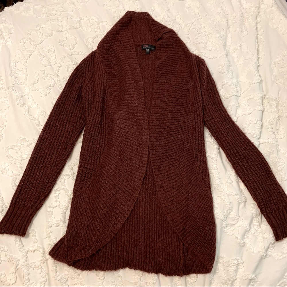 Maroon cardigan